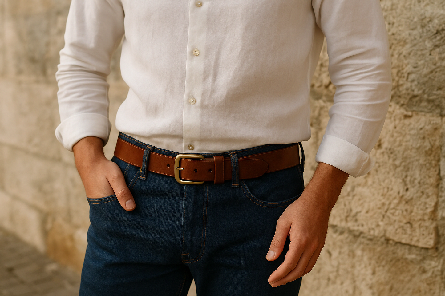 Men's Casual Leather Belts